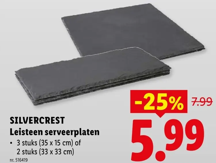 Promotie: Leisteen serveerplaten