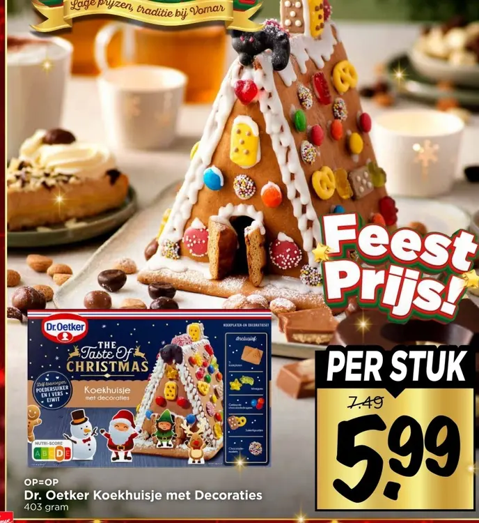 Aanbieding: Koekhuisje met Decoraties