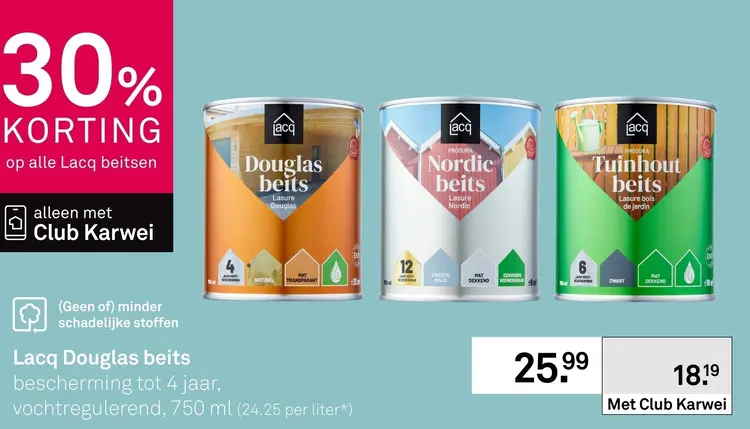 Aanbieding: Alle Lacq beitsen