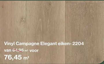 Aanbieding: Vinyl Campagne Elegant eiken- 2204