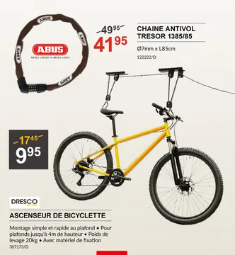 Offre: Chaine antivol tresor