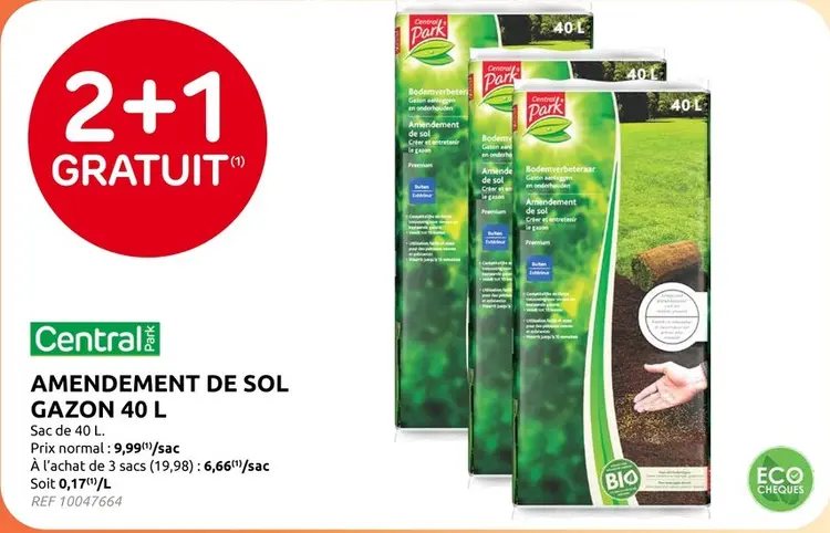 Offre: Amendement de sol gazon