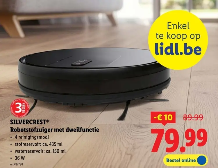 Promotie: Robotstofzuiger met dweilfunctie