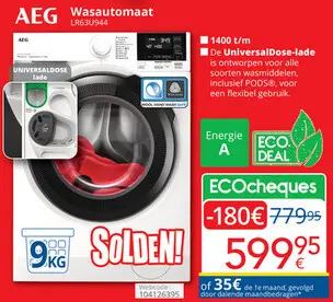Aanbieding: AEG Wasautomaat
