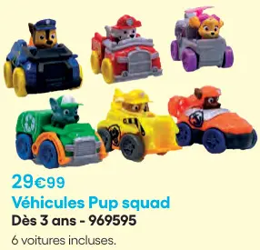 Offre: Véhicules Pup squad