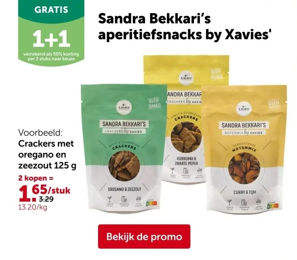 Promotie: Crackers met oregano en zeezout
