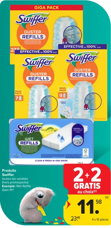 Offre: Swiffer Duster Refills / Wet Refills