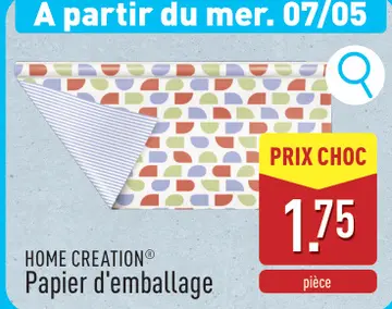 Offre: Papier d'emballage