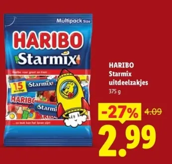 Aanbieding: Starmix uitdeelzakjes