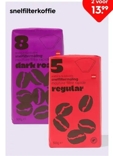Aanbieding: Snelfilterkoffie