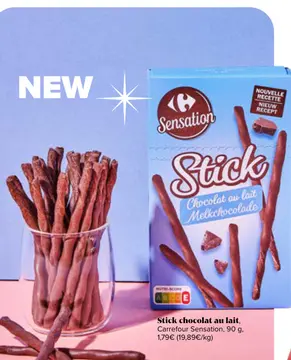 Offre: Stick chocolat au lait