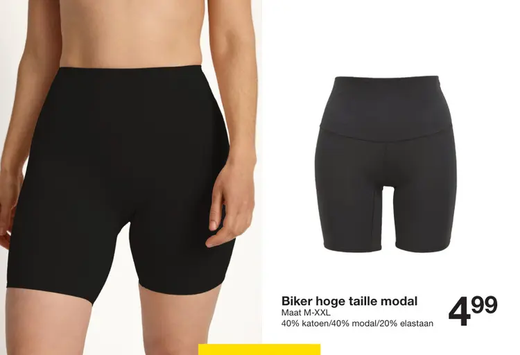 Aanbieding: Biker hoge taille modal