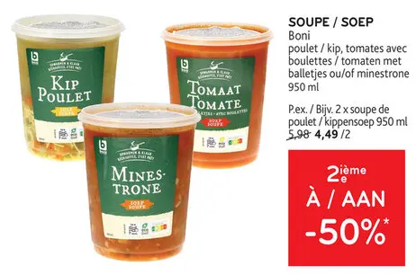 Offre: Soupe / soep