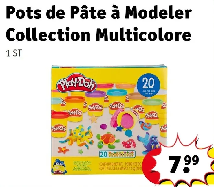 Offre: Pots de Pâte à Modeler Collection Multicolore