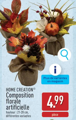 Offre: Composition florale artificielle