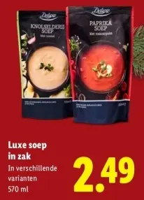 Aanbieding: Luxe soep in zak