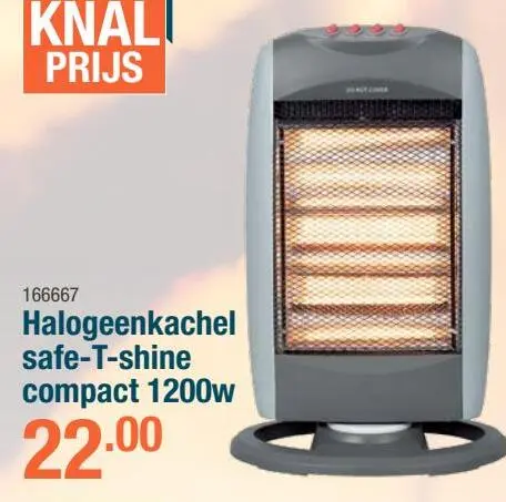 Aanbieding: Halogeenkachel safe-T-shine compact