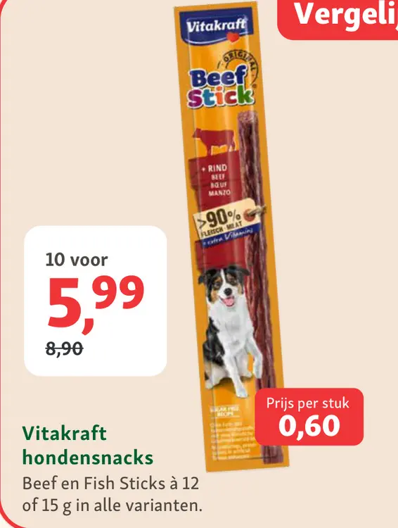 Aanbieding: Vitakraft hondensnacks