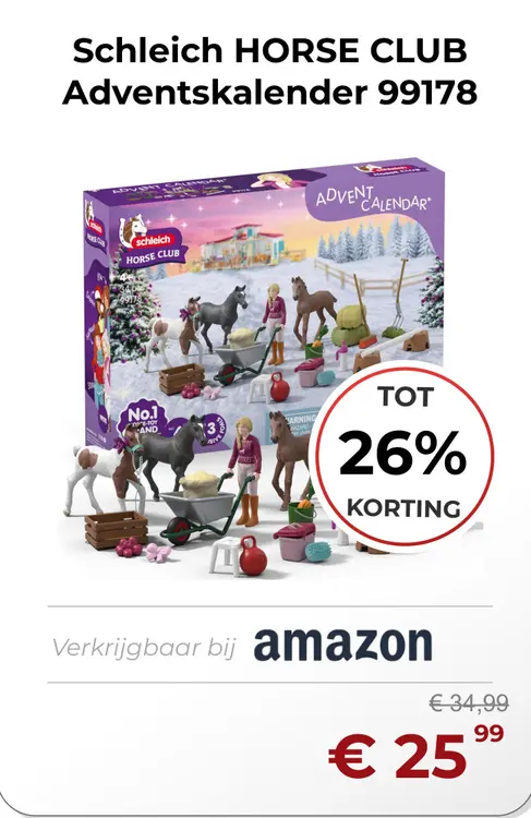 Aanbieding: Schleich HORSE CLUB Adventskalender 99178