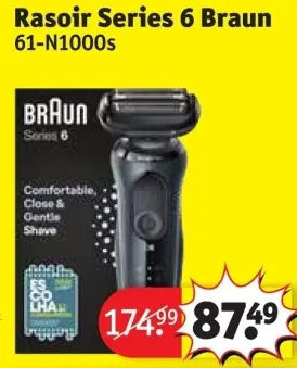 Offre: Rasoir Series 6 Braun 61-N1000s