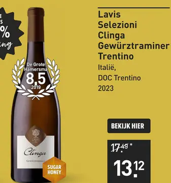 Aanbieding: Lavis Selezioni Clinga Gewürztraminer Trentino