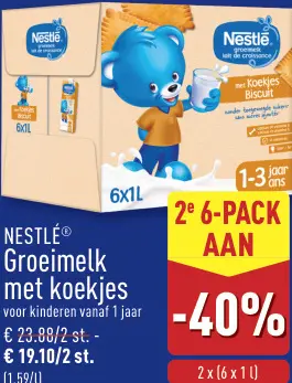 Promotie: Groeimelk met koekjes
