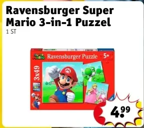 Aanbieding: Super Mario 3-in-1 Puzzel