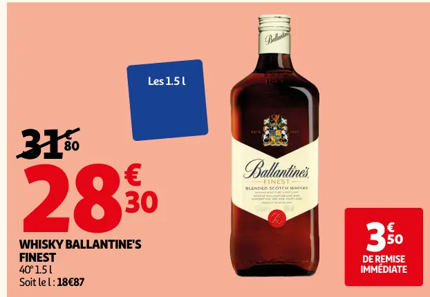 Promotie: Whisky Ballantine's finest