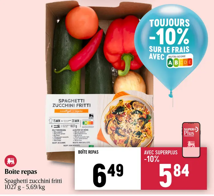 Offre: Spaghetti zucchini fritti