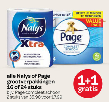 Aanbieding: Nalys of Page grootverpakkingen