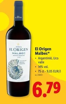 Promotie: El Origen Malbec