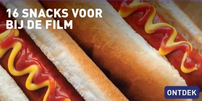 Aanbieding: 16 snacks voor bij de film
