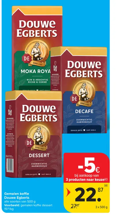 Promotie: Gemalen koffie dessert