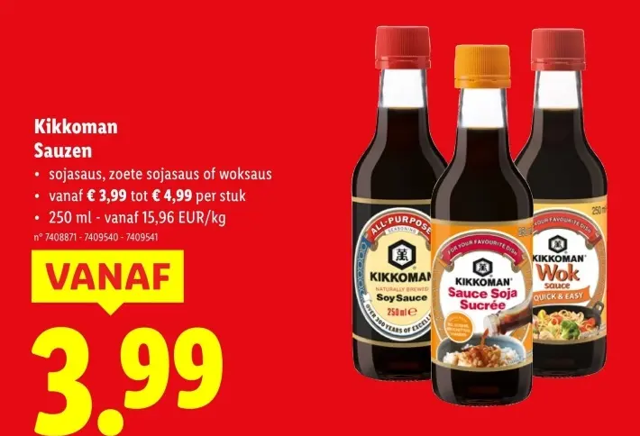 Aanbieding: Kikkoman Sauzen