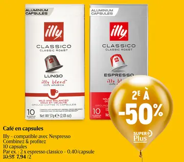 Offre: Illy - compatible avec Nespresso