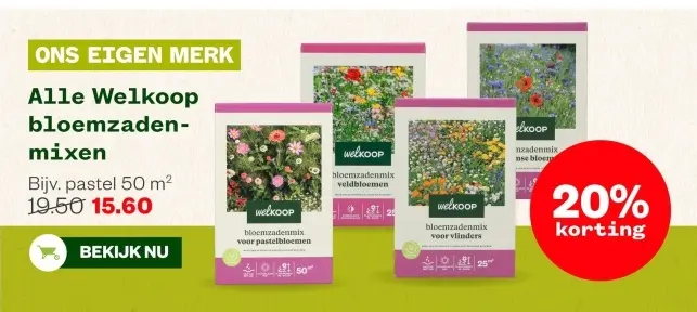 Aanbieding: Alle Welkoop bloemzadenmixen