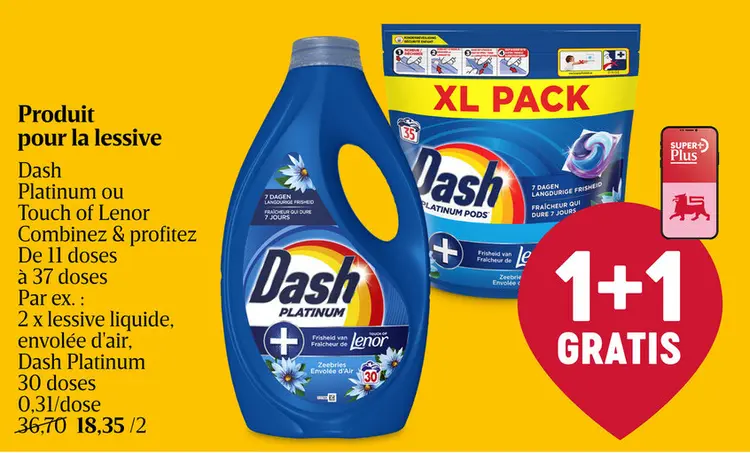 Offre: Produit pour la lessive