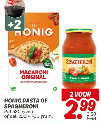 Aanbieding: Pasta of Spagheroni