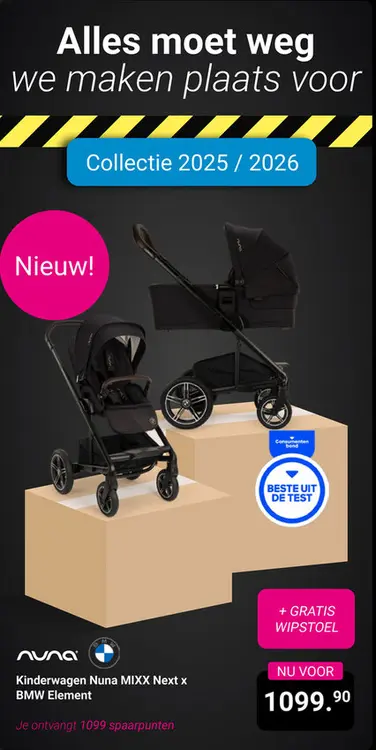 Aanbieding: Kinderwagen Nuna MIXX Next x BMW Element