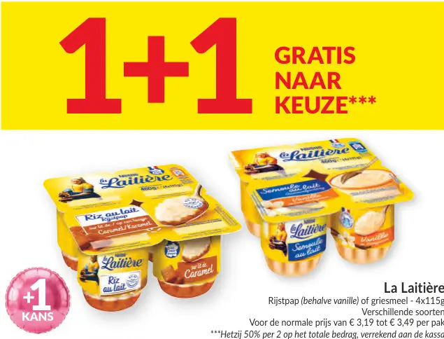 Promotie: Rijstpap of griesmeel