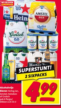 Aanbieding: Alcoholvrije bieren Hertog Jan, Amstel, Heine