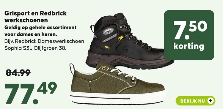 Aanbieding: Grisport en Redbrick werkschoenen