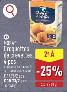 Offre: Croquettes de crevettes