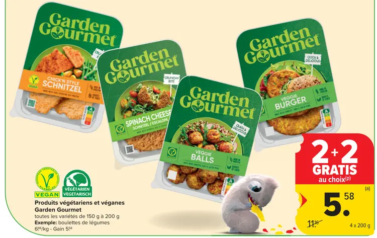 Offre: Produits végétariens et véganes