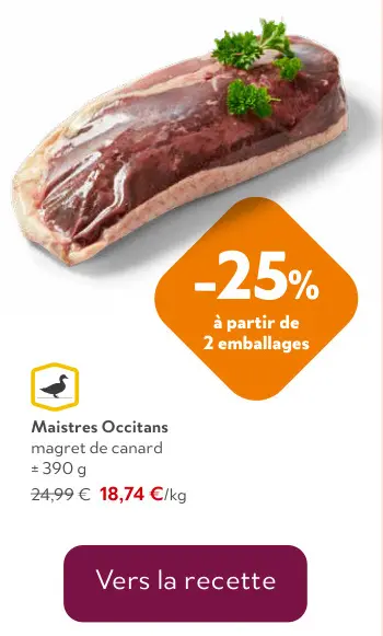 Offre: magret de canard