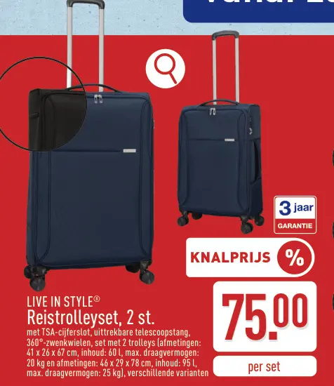 Promotie: Reistrolleyset