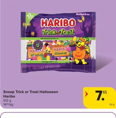 Promotie: Snoep Trick or Treat Halloween