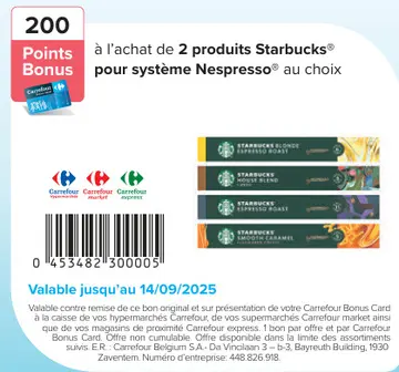 Offre: Starbucks Nespresso