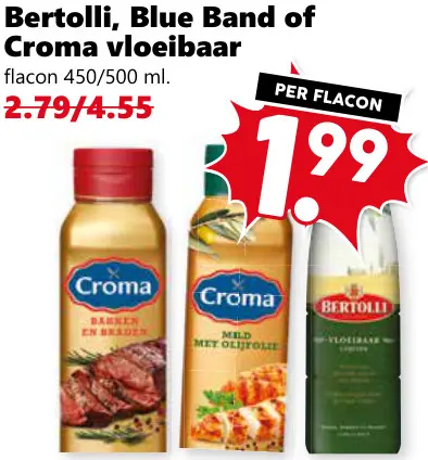 Aanbieding: Bertolli, Blue Band of Croma