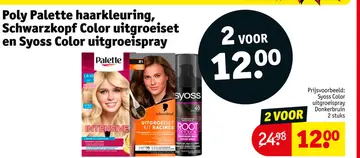 Aanbieding: Poly Palette haarkleuring, Schwarzkopf Color uitgroeispray en Syoss Color uitgroeispray